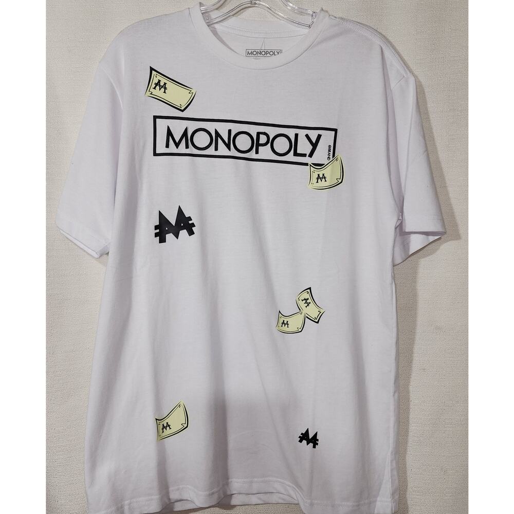 Monopoly men's white shirt size medium